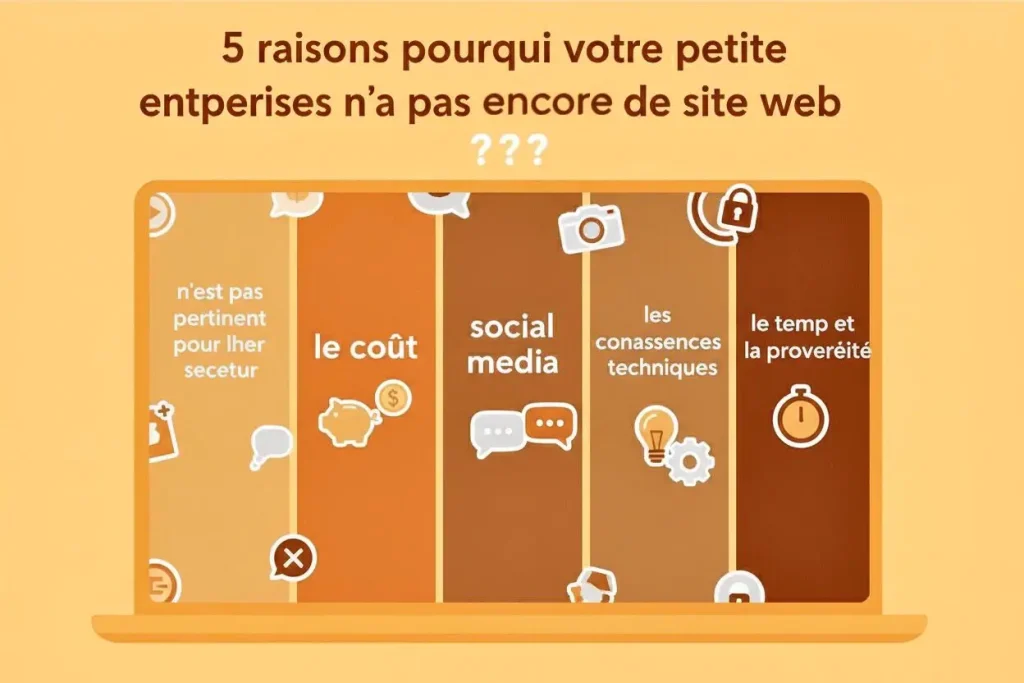 5 raisons pour lesquelles votre petite entreprise n’a pas encore de site web petite entreprise: